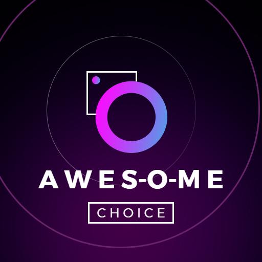 Dynamic Purple and Blue Gradient Design for Photography Logo Template