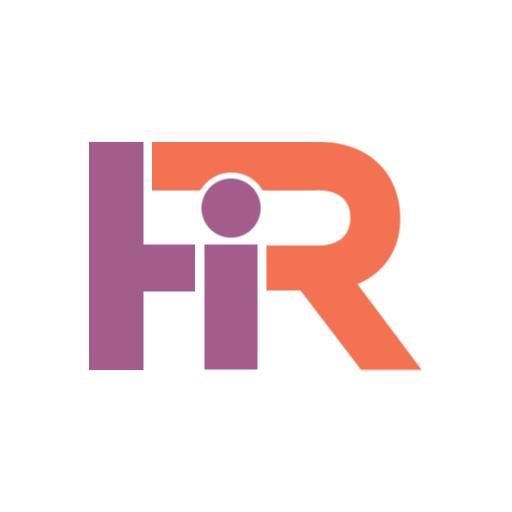 Dynamic Purple and Orange Human Resources Development Logo Template