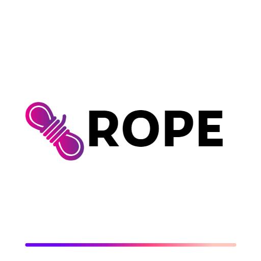 Dynamic Purple and Pink Rope Design for Outdoor Activities Logo Template