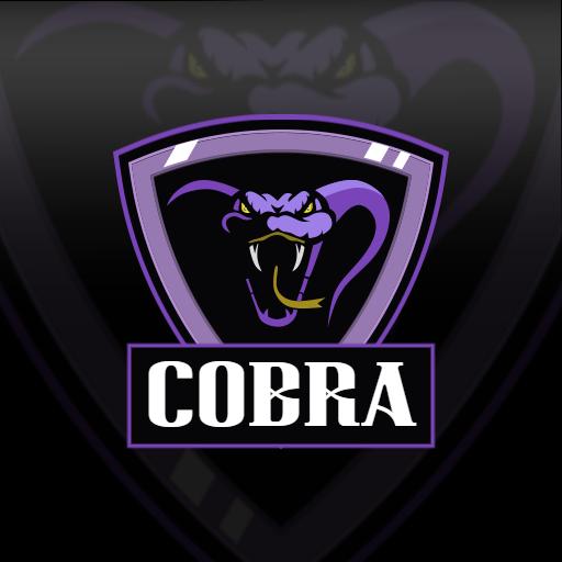 Dynamic Purple Cobra Icon Representing Esports Team Logo Template