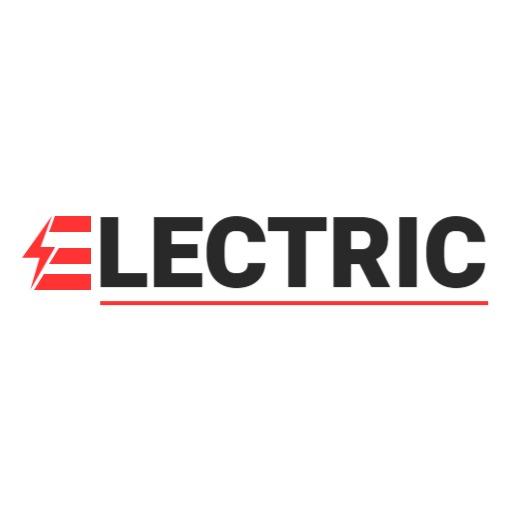 Dynamic Red and Black Electric Innovations Logo Template