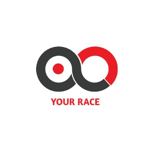Dynamic Red and Black Infinity Design for Racing Logo Template
