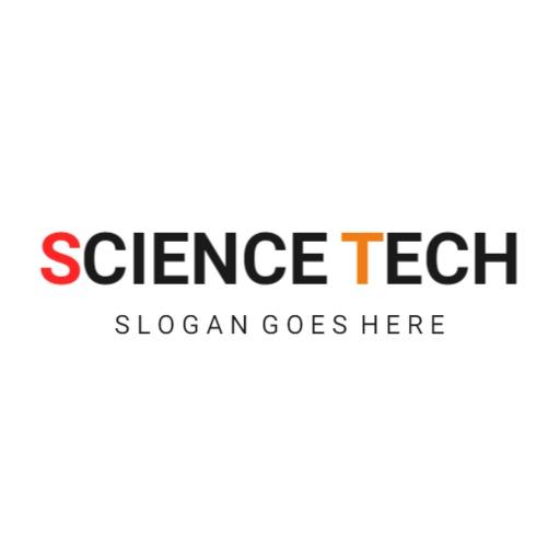 Dynamic Red and Black Innovation in Science Technology Logo Template