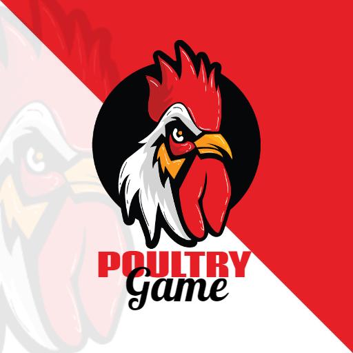 Dynamic Red and Black Rooster Design for Esports Logo Template