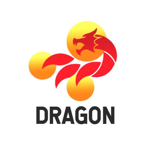 Dynamic Red and Yellow Dragon Theme for Powerful Designs Logo Template