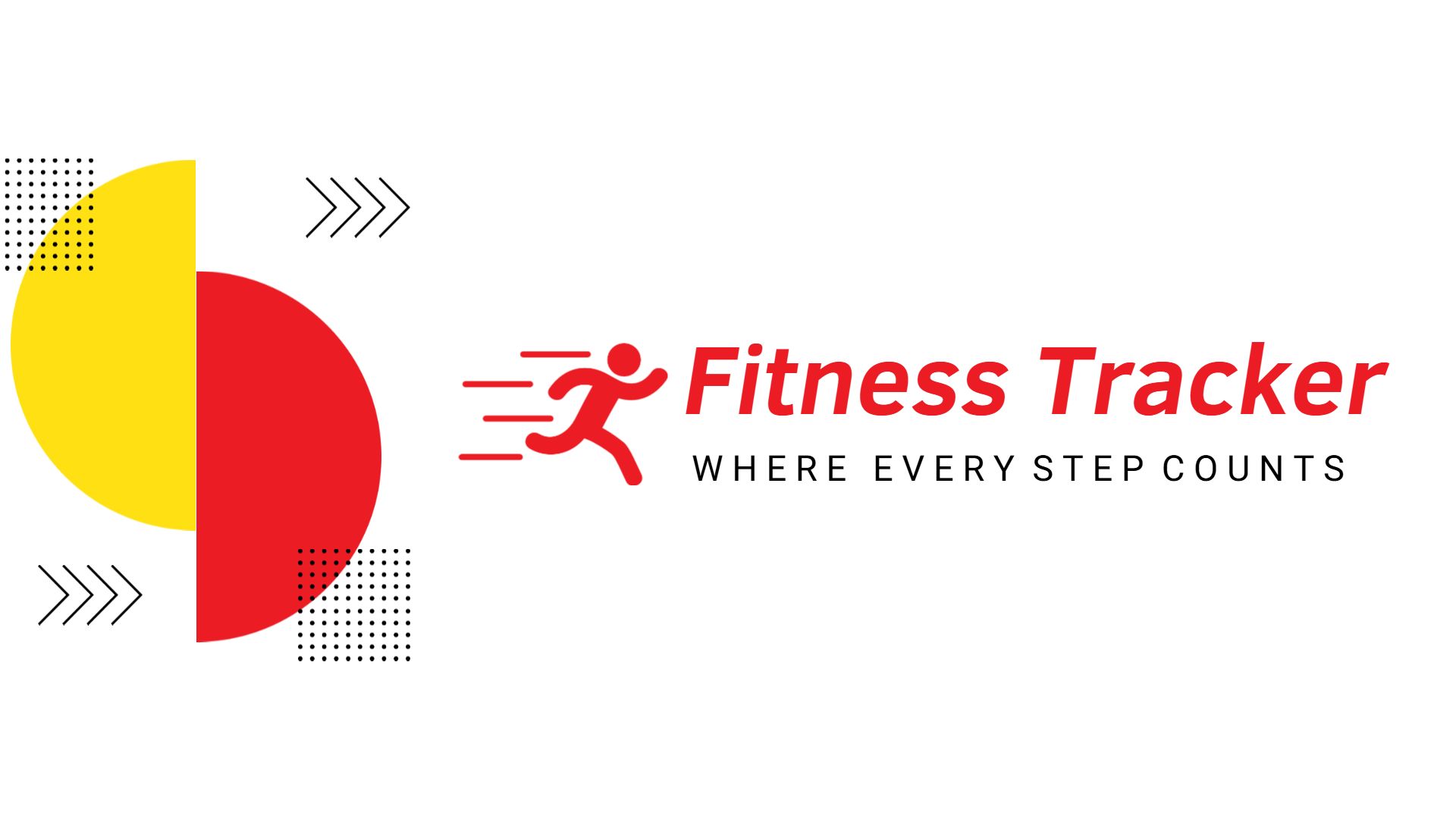 Dynamic Red and Yellow Fitness Tracker Product Presentation Template