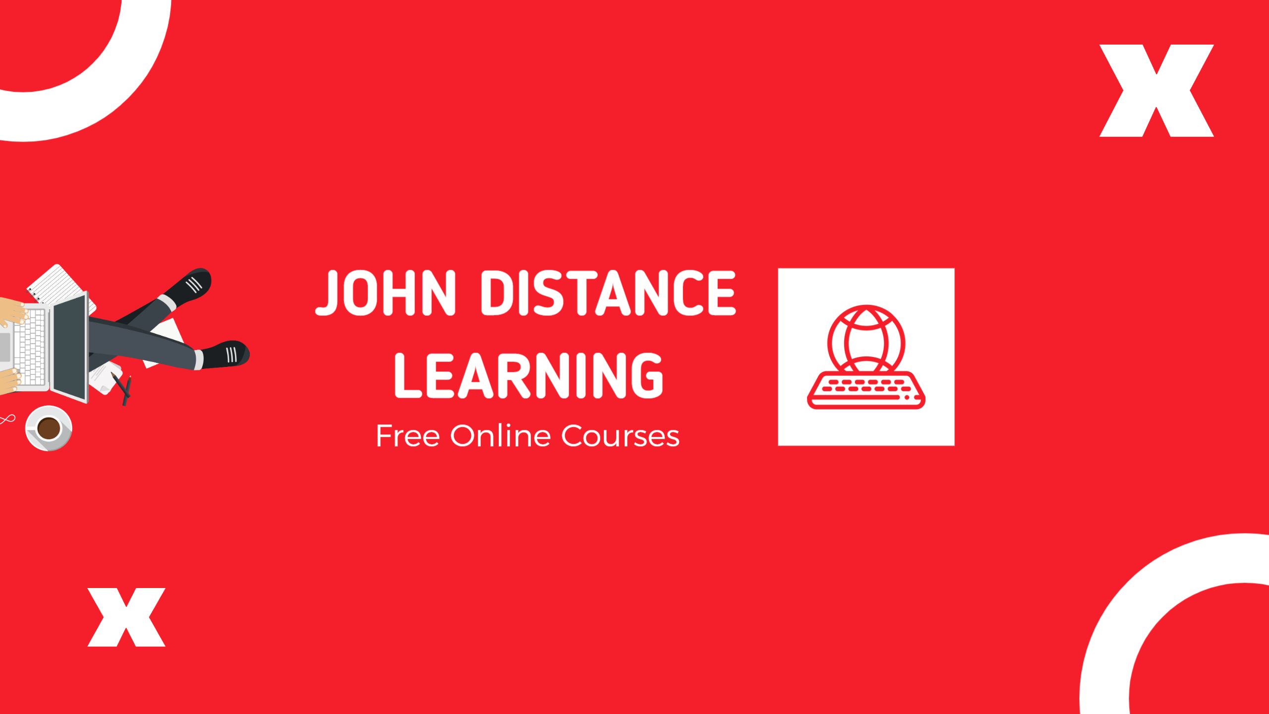 Dynamic Red Background for Online Learning YouTube Banner Template