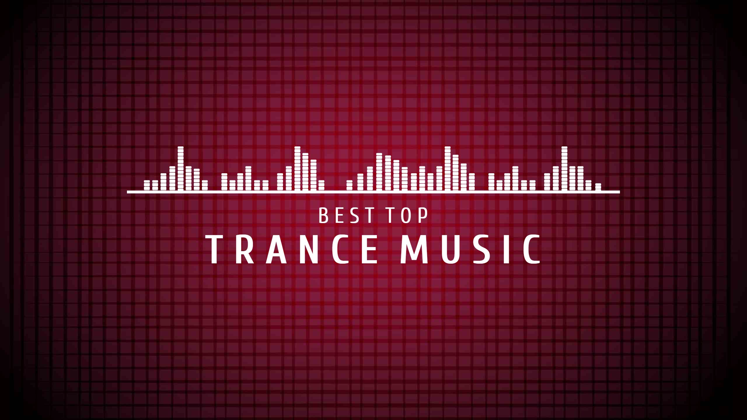 Dynamic Red Background with Trance Music Visuals YouTube Banner Template