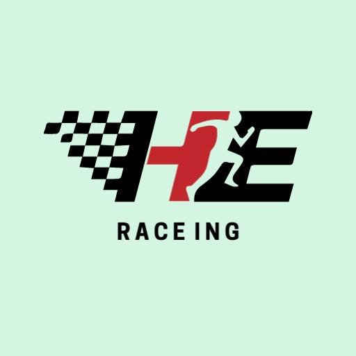 Dynamic Red Design Symbolizing Competitive Racing Spirit Logo Template