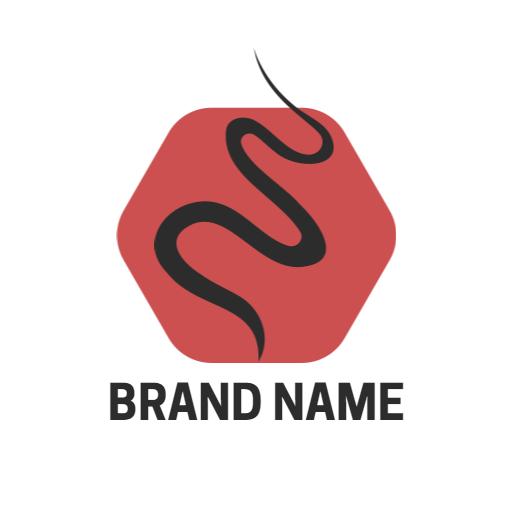 Dynamic Red Hexagonal Design Emphasizing Business Strategy Logo Template