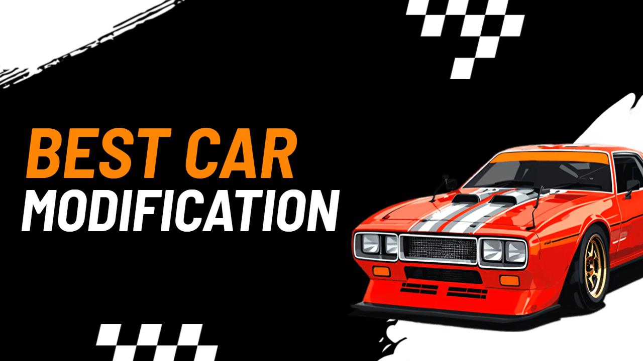 Dynamic Red Muscle Car Modification YouTube Thumbnail Template