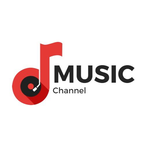 Dynamic Red Music Note Representing YouTube Channel Logo Template