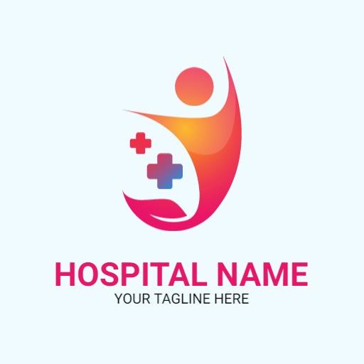 Dynamic Red to Pink Gradient for Healthcare Services Logo Template