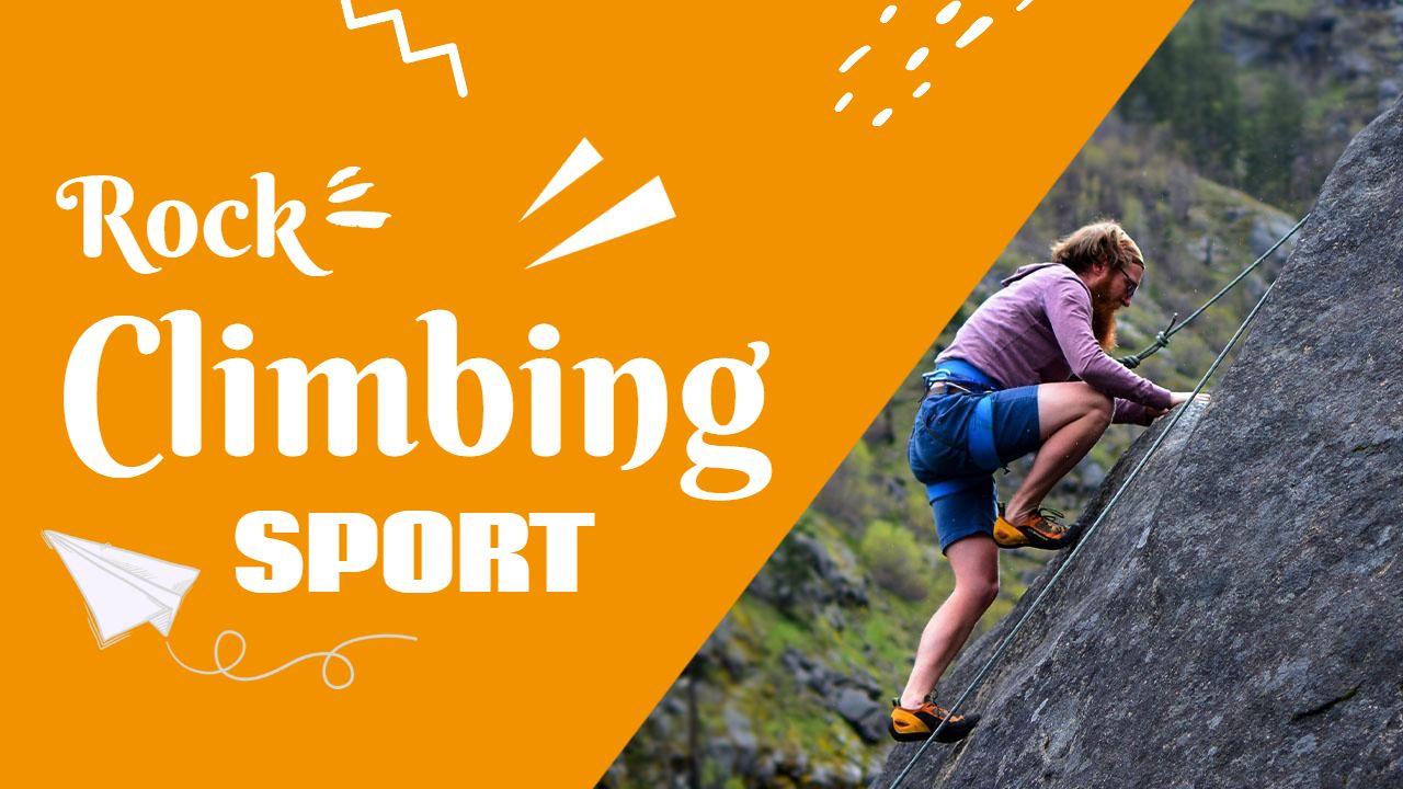 Dynamic Rock Climbing Adventure Sports YouTube Thumbnail Template