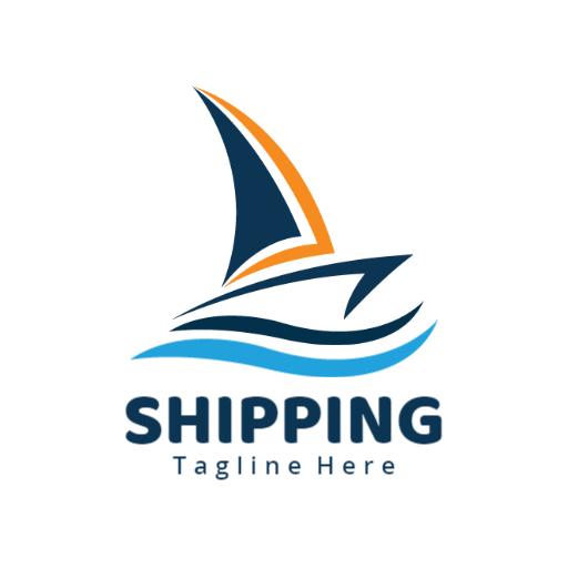 Dynamic Sailing Logo Emphasizing Efficient Shipping Solutions Logo Template