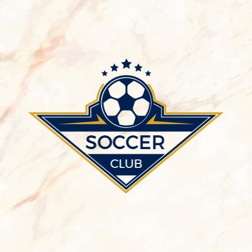Dynamic Shield Design Featuring Soccer Elements and Club Identity Logo Template