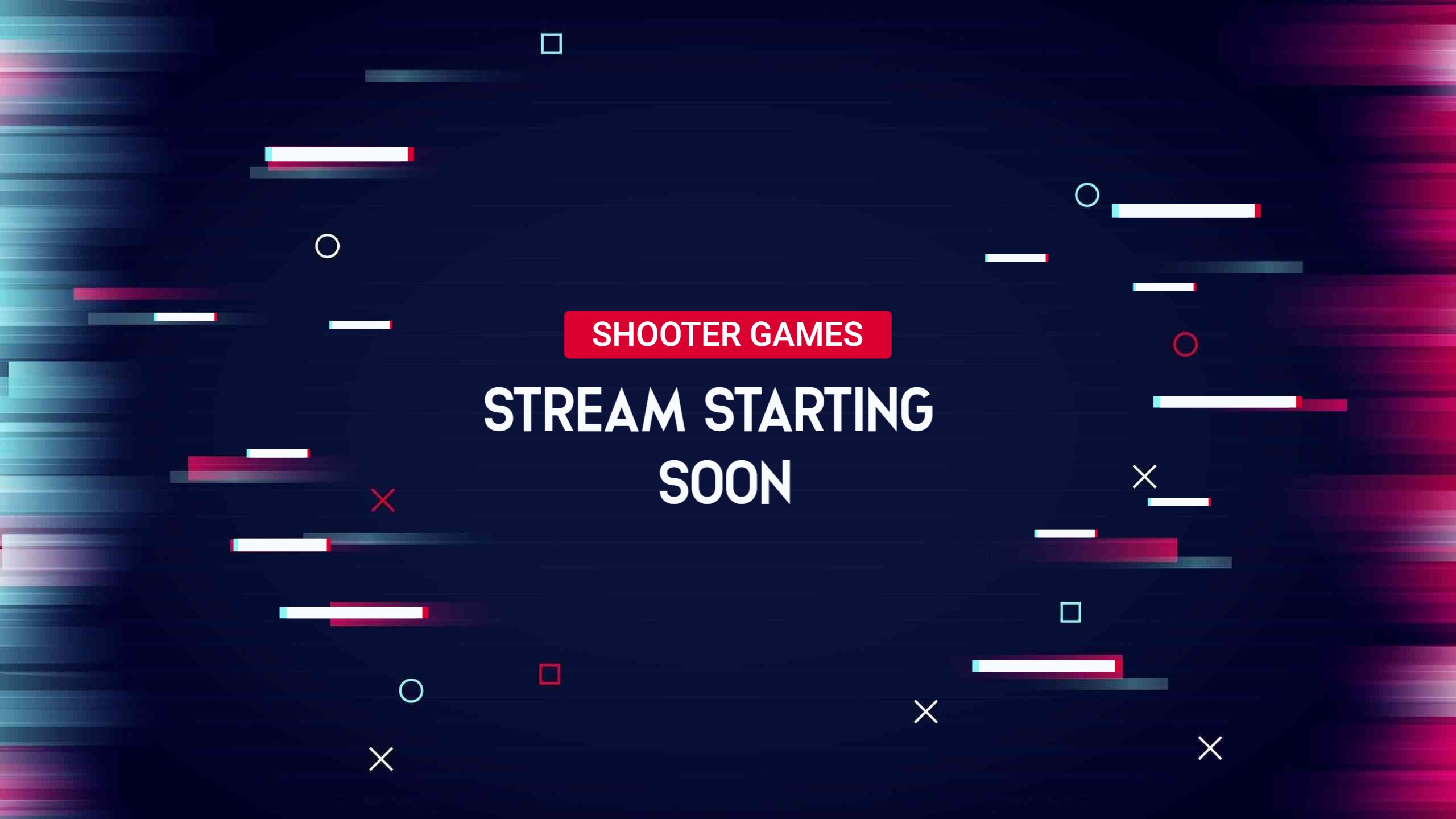 Dynamic Shooter Games Stream Starting Soon YouTube Banner Template