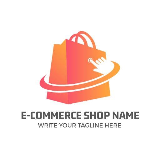 Dynamic Shopping Bag Design for Modern E-commerce Logo Template