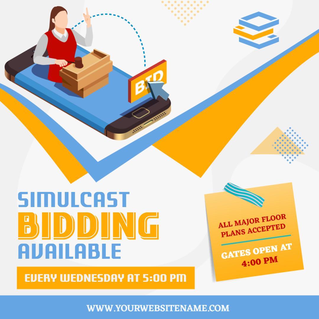 Dynamic Simulcast Bidding Promotion for Business Auctions Ad Template