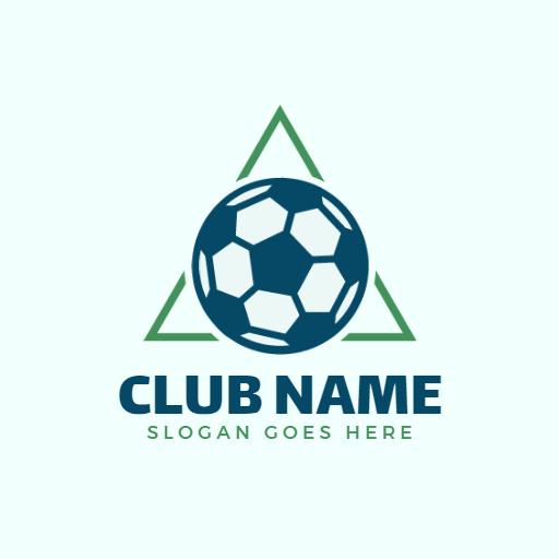 Dynamic Soccer Ball Design Illustrating Team Spirit Logo Template