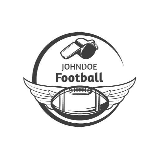 Dynamic Soccer Theme Featuring Winged Football Logo Template