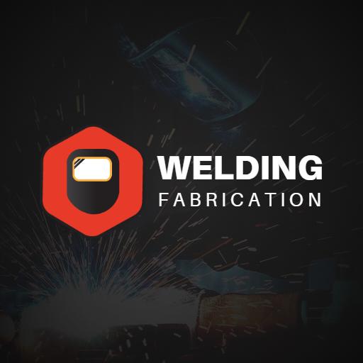 Dynamic Spark and Shield Design Highlighting Welding Fabrication Logo Template