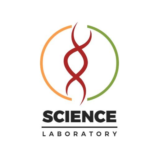 Dynamic Spiral Design Representing Science Laboratory Logo Template