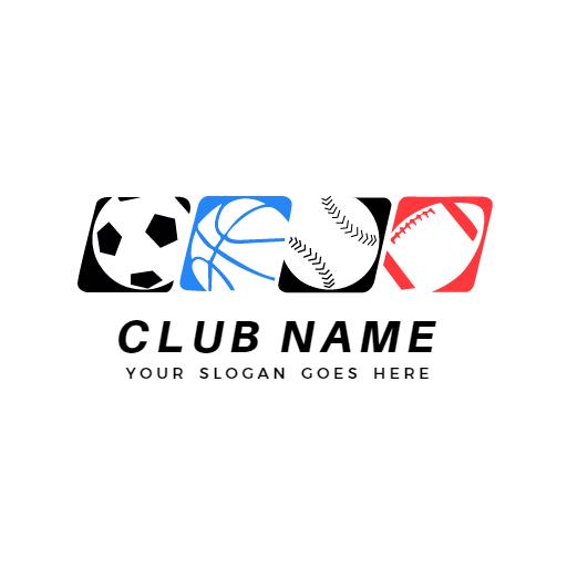 Dynamic Sports Icons Showcasing Team Spirit and Unity Logo Template
