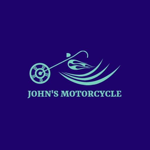 Dynamic Teal Motorcycle Design Showcasing Speed and Style Logo Template