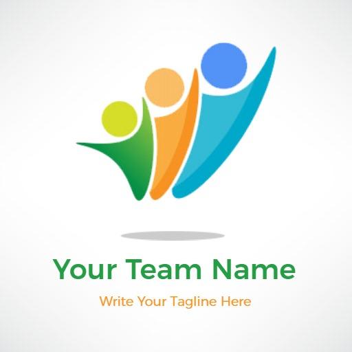 Dynamic Team Spirit Illustration Representing Unity Logo Template