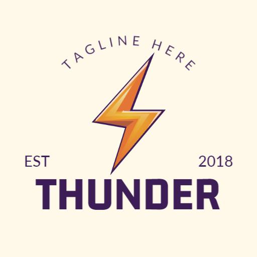 Dynamic Thunderbolt Symbolizing Business Innovation Logo Template