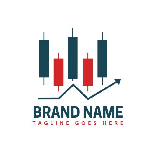 Dynamic Trading Chart with Market Trends for Traders Logo Template