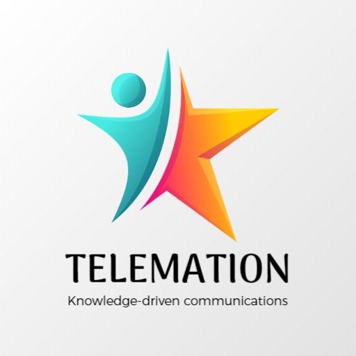 Dynamic Turquoise and Orange Star Highlighting Communication Logo Template