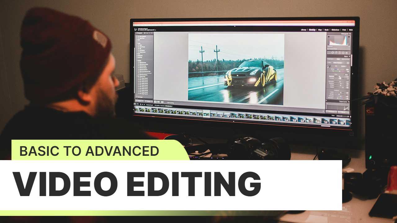 Dynamic Video Editing Basics to Advanced Learning YouTube Thumbnail Template
