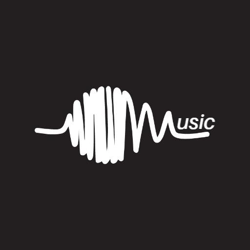 Dynamic White Sound Wave Design Celebrating Music Passion Logo Template