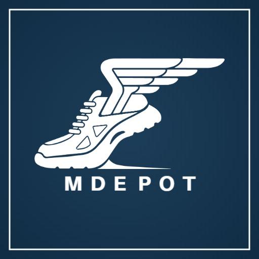 Dynamic Winged Shoe Design Representing Active Lifestyle Logo Template