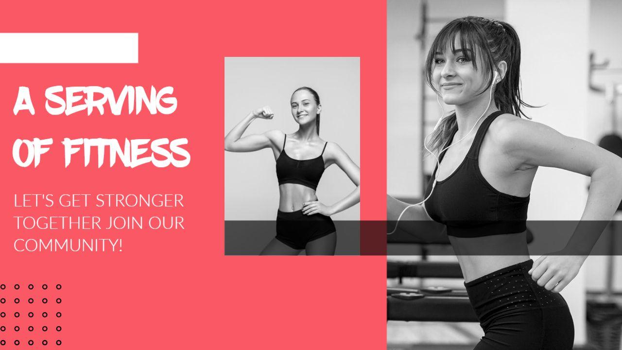 Dynamic Workout Challenge Community Fitness YouTube Thumbnail Template
