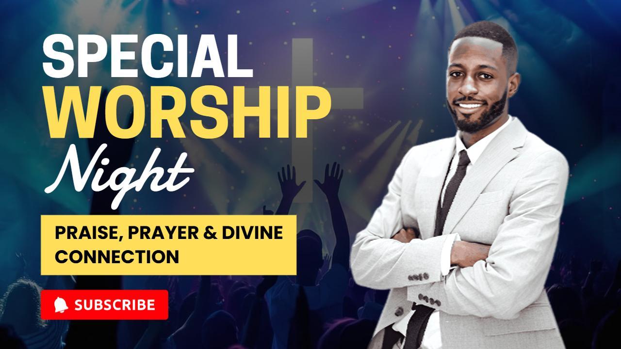 Dynamic Worship Night Praise Events YouTube Thumbnail Template