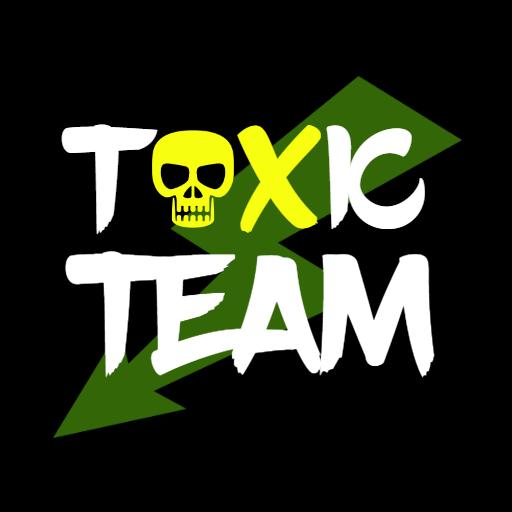 Dynamic Yellow and Green Toxic Team Logo Design Idea Logo Template