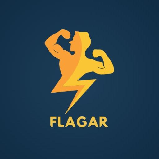 Dynamic Yellow Lightning Design Promoting Fitness Power Logo Template