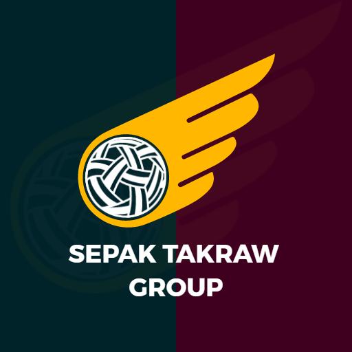 Dynamic Yellow Wing Design for Sepak Takraw Group Logo Template