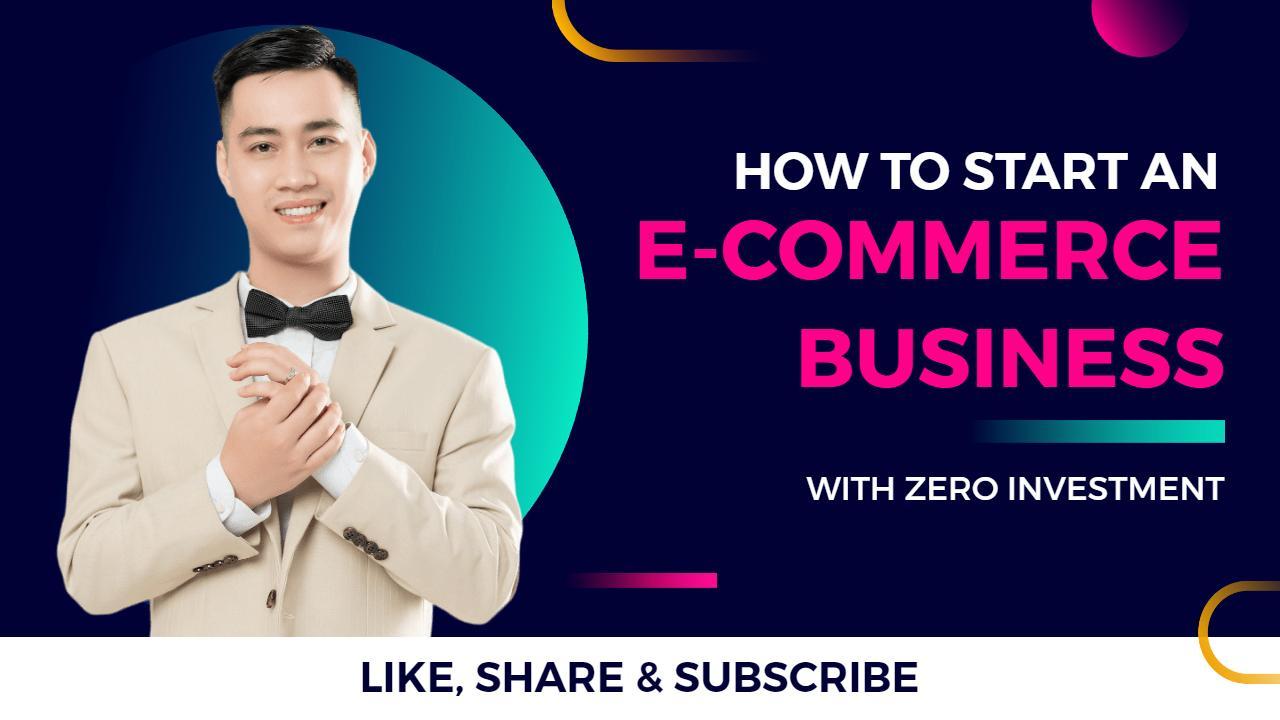 E-Commerce Business Launch Guide YouTube Thumbnail Template
