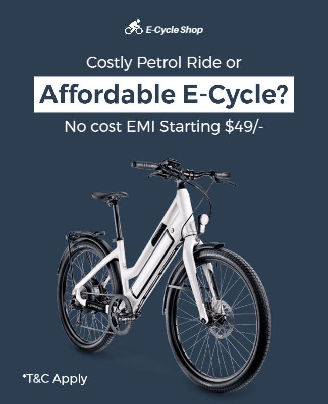 E Cycle Advertising Flyer Template