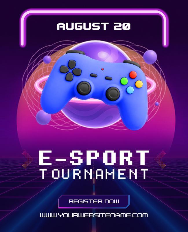 E-Sport Tournament Poster Template