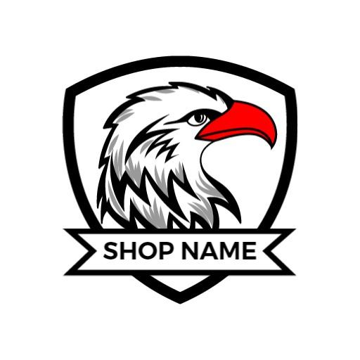 Eagle Emblem on a Bold Shield for Security Branding Logo Template