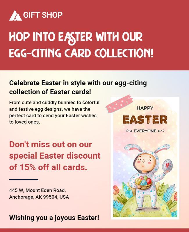 Easter Card Collection Promotional Flyer Template