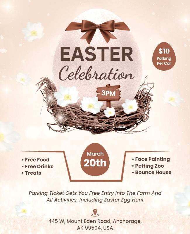 Easter Celebration Event Flyer Template