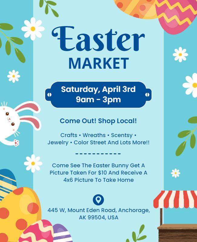 Easter Craft Market Event Flyer Template