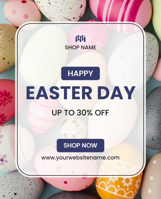 Easter Day Sales Promotion Flyer Template