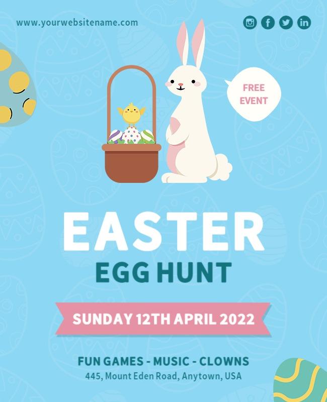 Easter Egg Hunt Event Flyer Template